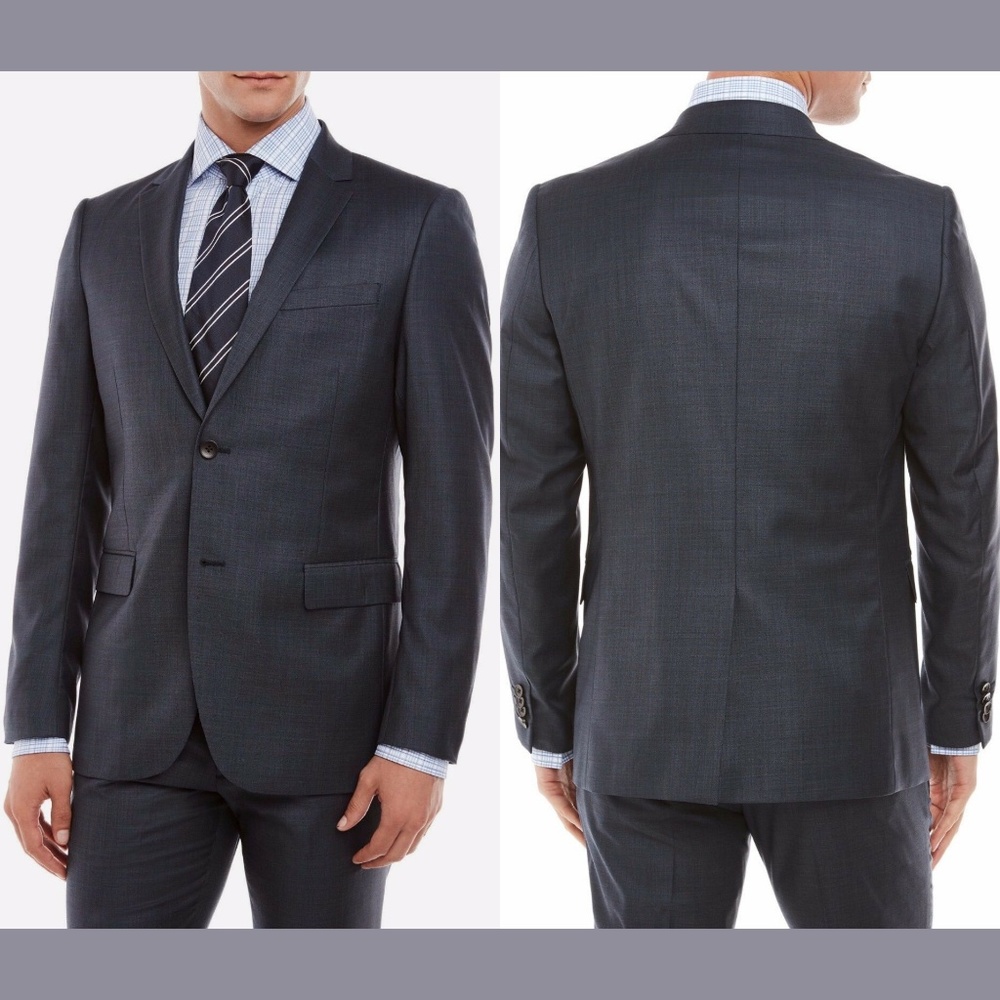 NWT $595‎ Theory [SZ 36R ] Men Xylo Np Rehn Blazer Jacket in Dark Grey Multi